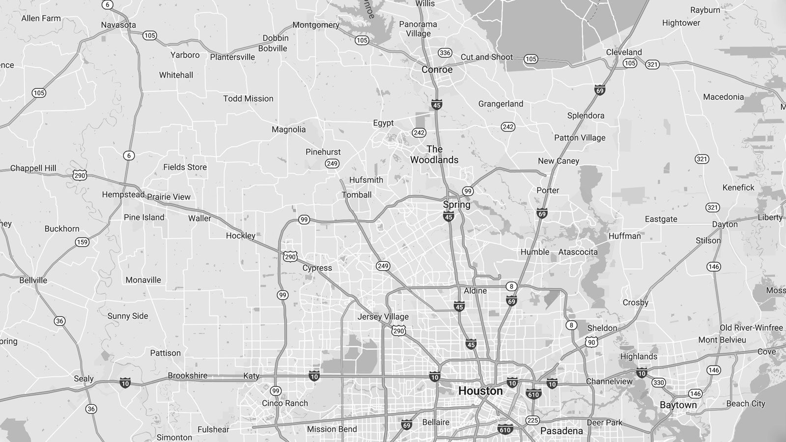 Houston texas map